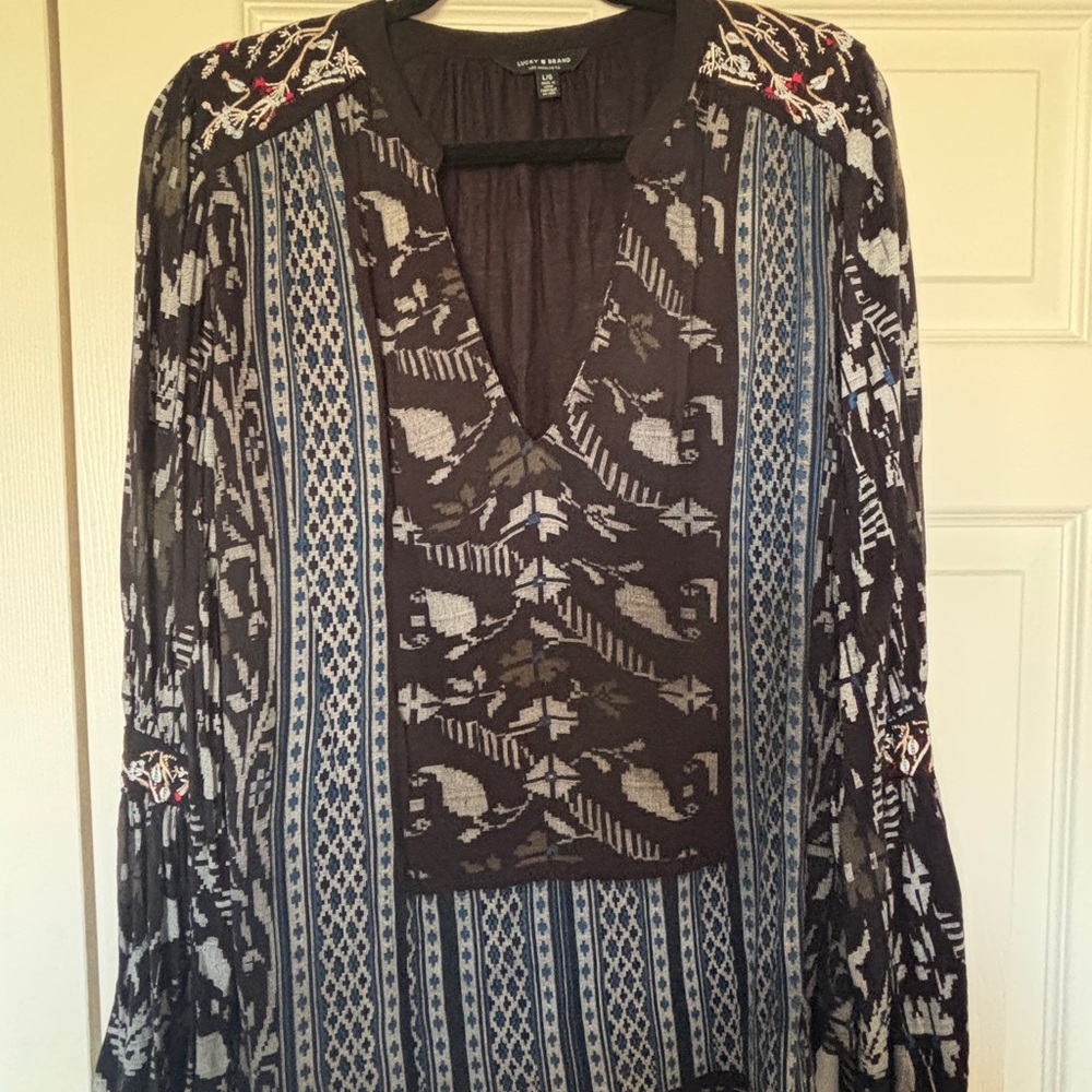 Lucky Brand Long Sleeve Blouse